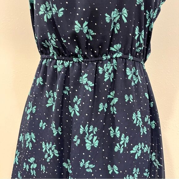Maurice’s navy bow print Sleeveless mini Dress size small - Picture 3 of 12